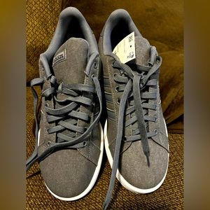 Adidas Mens Canvas Grand Court Tennis Shoes Size 10 Gray NWT